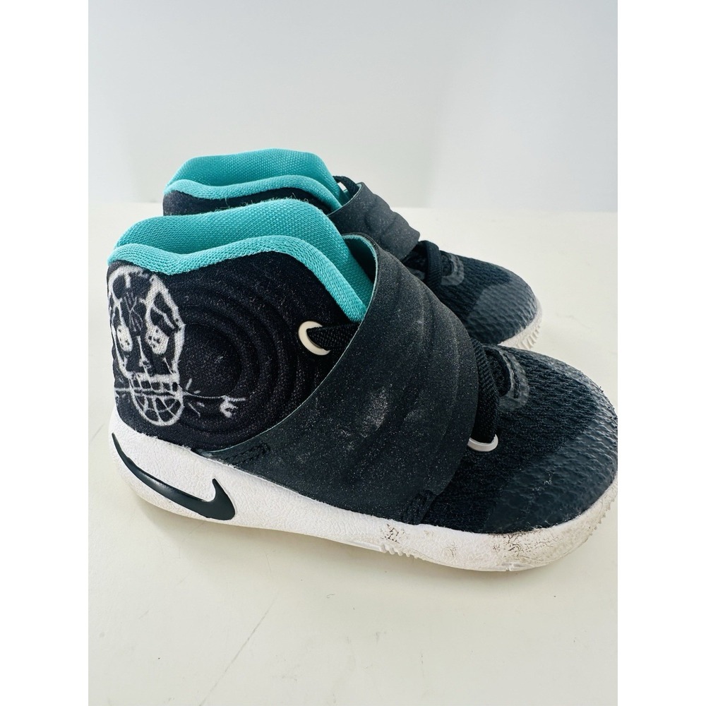 Nike Kyrie 2 TD Toddler Baby Basketball Shoes SZ 5C‎ Black/Jade/White 827281-001